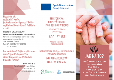 Průvodce nejen sociálními službami pro seniory na Čáslavsku